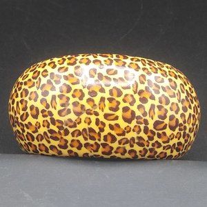 Vintage Leopard Lucite Cuff Bracelet